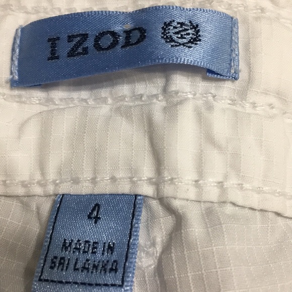 IZOD White cropped pants. NWT. Size 4 crop - Picture 6 of 8